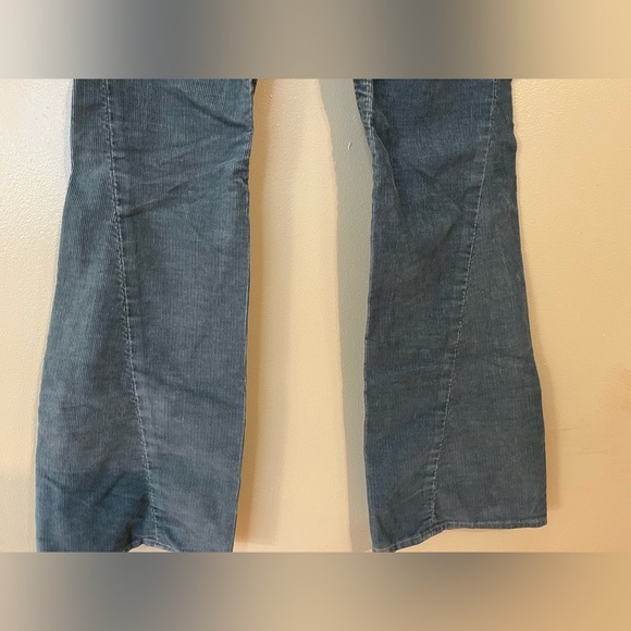 True Religion Womens Vintage Low Rise Flare Blue Corduroy Pants Y2K Joey Sz 28 - Picture 6 of 15